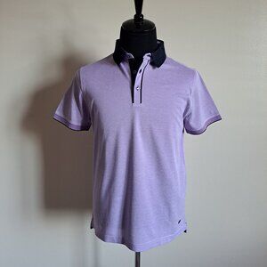 NEW Lorenzoni Men's 100% Cotton Purple Polo Shirt Size 50 / M